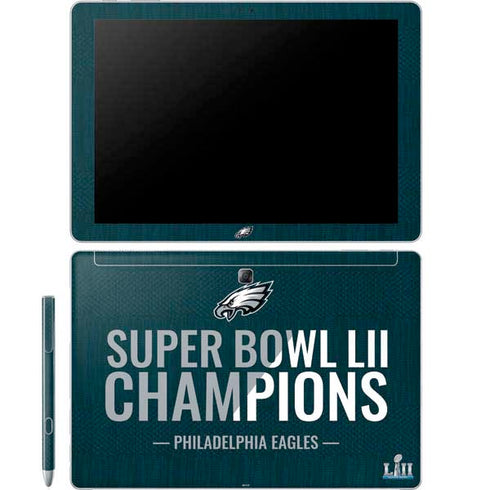 NFL Philadelphia Eagles Super Bowl LII Champions Galaxy Book 12in Skin